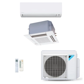 Ar-Condicionado Multi Split Inverter Daikin 28.000 (1x Evap HW 12.000 + 1x Evap Cassete 4 Vias 20.000) Quente/Frio 220V