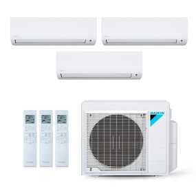 Ar-Condicionado Multi Split Inverter Daikin 28.000 BTUs (1x Evap HW 9.000 + 2x Evap HW 18.000) Quente/Frio 220V