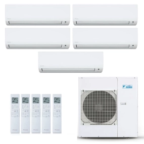 Ar-Condicionado Multi Split Inverter Daikin 38.000 BTUs (4x Evap HW 9.000 + 1x Evap HW 18.000) Quente/Frio 220V