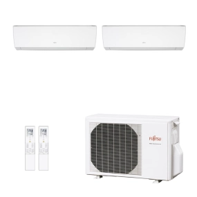 Ar-Condicionado Multi Split Inverter Fujitsu 18.000 (2x Evap HW 12.000) Quente/Frio 220V