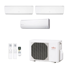 Ar-Condicionado Multi Split Inverter Fujitsu 23.000 (1x Evap HW 7.000 + 1x Evap HW 9.000 + 1x Evap HW 18.000) Quente/Frio 220V