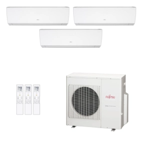 Ar-Condicionado Multi Split Inverter Fujitsu 27.000 (3x Evap HW 9.000) Quente/Frio 220V