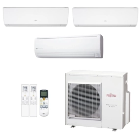 Ar-Condicionado Multi Split Inverter Fujitsu 35.000 (1x Evap HW 9.000 + 1x Evap HW 12.000 + 1x Evap HW 24.000) Quente/Frio 220V