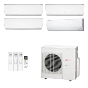 Ar-Condicionado Multi Split Inverter Fujitsu 35.000 (2x Evap HW 9.000 + 1x Evap HW 12.000 + 1x Evap HW 18.000) Quente/Frio 220V