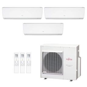 Ar-Condicionado Multi Split Inverter Fujitsu 35.000 (3x Evap HW 12.000) Quente/Frio 220V