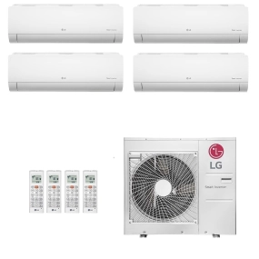 Ar-Condicionado Multi Split Inverter LG 30.000 (2x Evap HW 9.000 + 2x Evap HW 12.000) Quente/Frio 220V