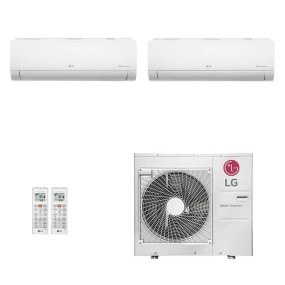 Ar-Condicionado Multi Split Inverter LG 36.000 (1x Evap HW 9.000 + 1x Evap HW 24.000) Quente/Frio 220V								