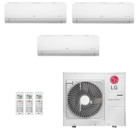 Ar-Condicionado Multi Split Inverter LG 36.000 (1x Evap HW 9.000 + 2x Evap HW 18.000) Quente/Frio 220V								