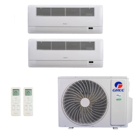 Ar-Condicionado Multi Split Inverter R-32 Gree 18.000 (2x Evap Cassete 1 Via 12.000) Quente/Frio 220V