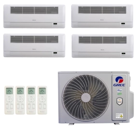 Ar-Condicionado Multi Split Inverter R-32 Gree 36.000 (4x Evap Cassete 1 Via 12.000) Quente/Frio 220V