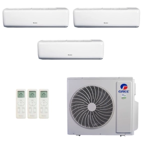 Ar-Condicionado Multi Split Inverter R-32 Gree 42.000 (2x Evap HW 18.000 + 1x Evap HW 24.000) Quente/Frio 220V