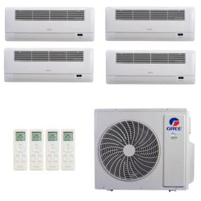 Ar-Condicionado Multi Split Inverter R-32 Gree 48.000 (2x Evap Cassete 1 Via 12.000 + 2x Evap Cassete 1 Via 18.000) Quente/Frio 220V
